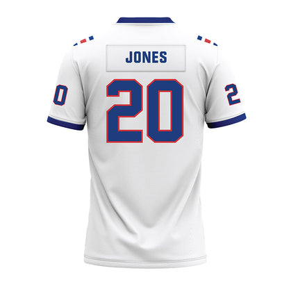 LA Tech - NCAA Football : Ty Jones - White Premium Football Jersey-1