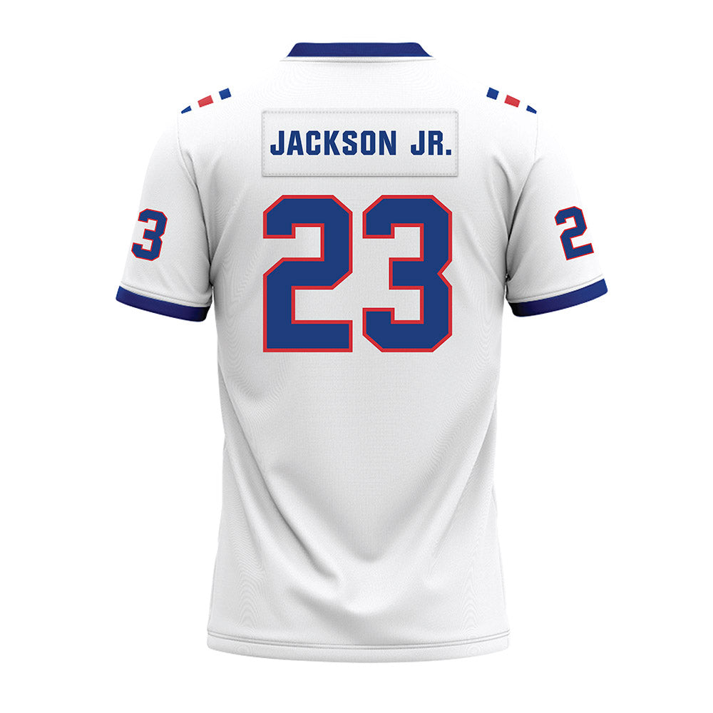 LA Tech - NCAA Football : Alonzo Jackson Jr. - White Premium Football Jersey-1