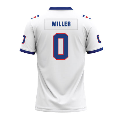 LA Tech - NCAA Football : Jaden Miller - White Premium Football Jersey-1