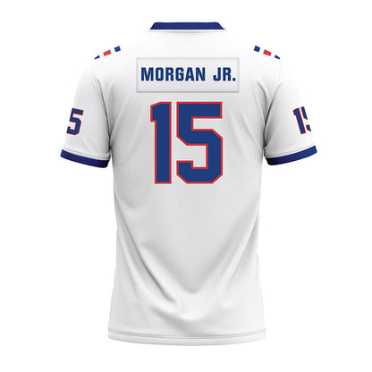 LA Tech - NCAA Football : Franklin Morgan Jr. - White Premium Football Jersey-1