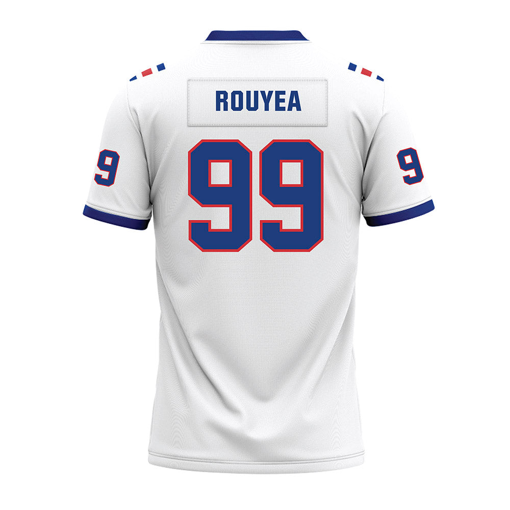 LA Tech - NCAA Football : Judd Rouyea - White Premium Football Jersey