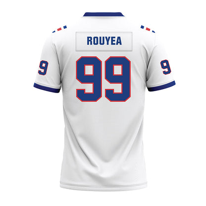 LA Tech - NCAA Football : Judd Rouyea - White Premium Football Jersey