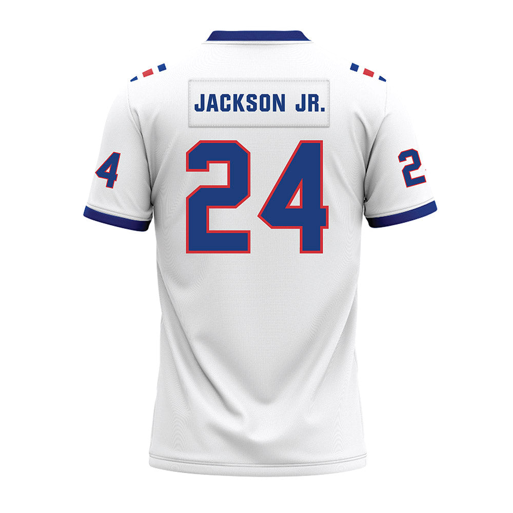 LA Tech - NCAA Football : Alonzo Jackson Jr. - White Premium Football Jersey-1