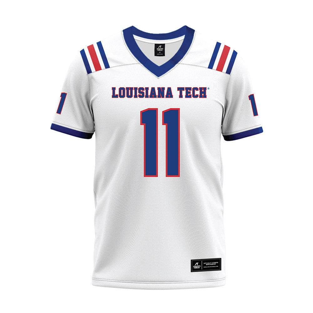 LA Tech - NCAA Football : Cedric Woods - White Premium Football Jersey
