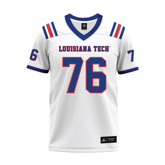 LA Tech - NCAA Football : Cyler Corn - White Premium Football Jersey-0