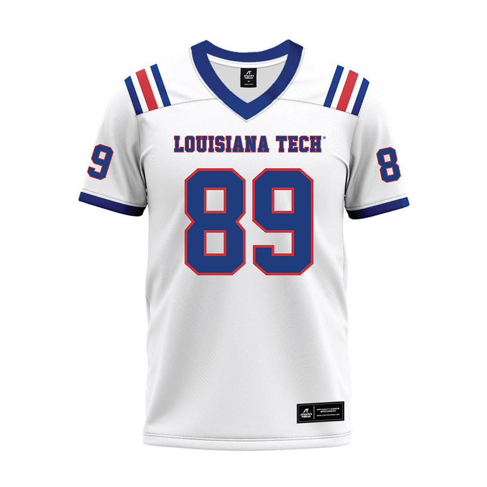 LA Tech - NCAA Football : Chase Grosfeld - White Premium Football Jersey-0