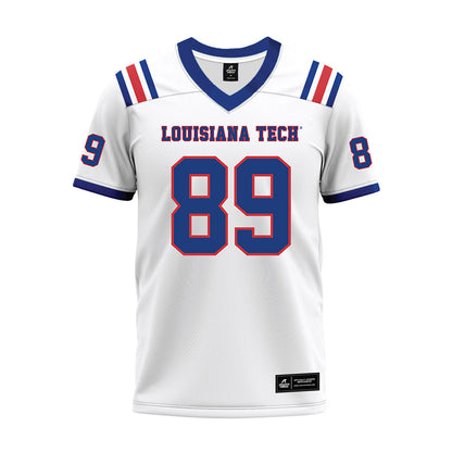 LA Tech - NCAA Football : Chase Grosfeld - White Premium Football Jersey-0