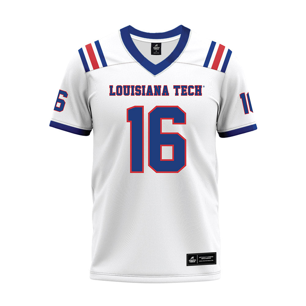 LA Tech - NCAA Football : Taeden Rogers - White Premium Football Jersey-0