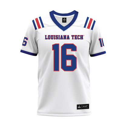 LA Tech - NCAA Football : Taeden Rogers - White Premium Football Jersey-0