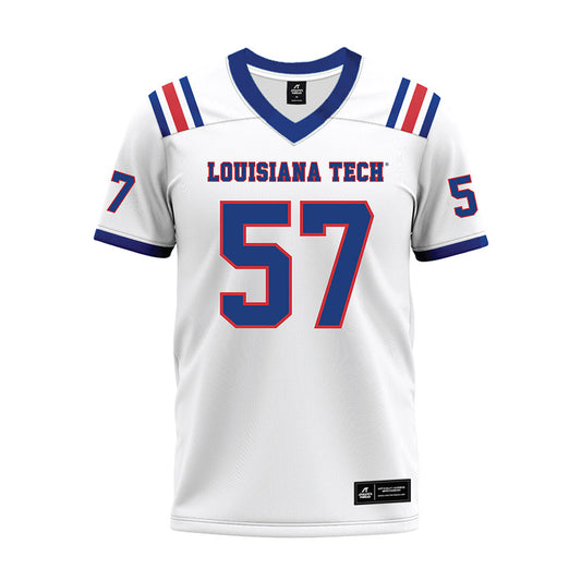 LA Tech - NCAA Football : Tadan Bingham - White Premium Football Jersey-0