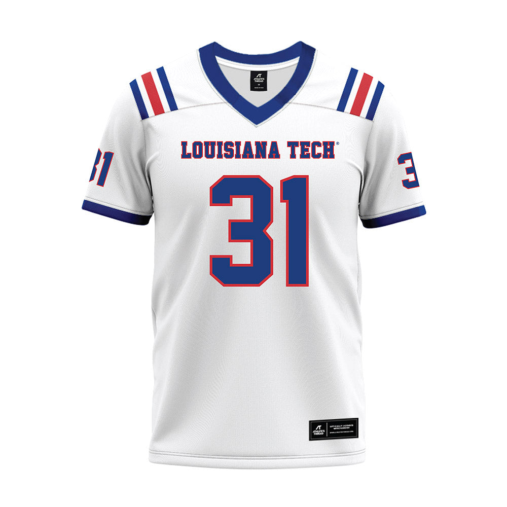 LA Tech - NCAA Football : Will Fendley - White Premium Football Jersey-0