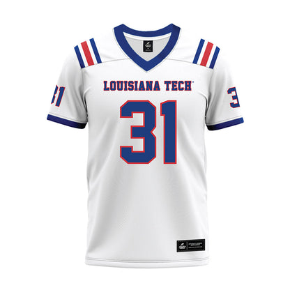LA Tech - NCAA Football : Will Fendley - White Premium Football Jersey-0