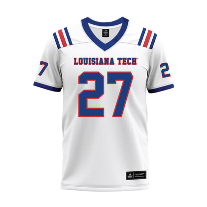 LA Tech - NCAA Football : Grayson Hardy - White Premium Football Jersey-0