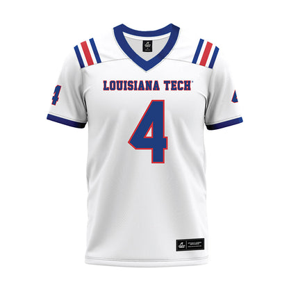 LA Tech - NCAA Football : Kam Franklin - White Premium Football Jersey-0