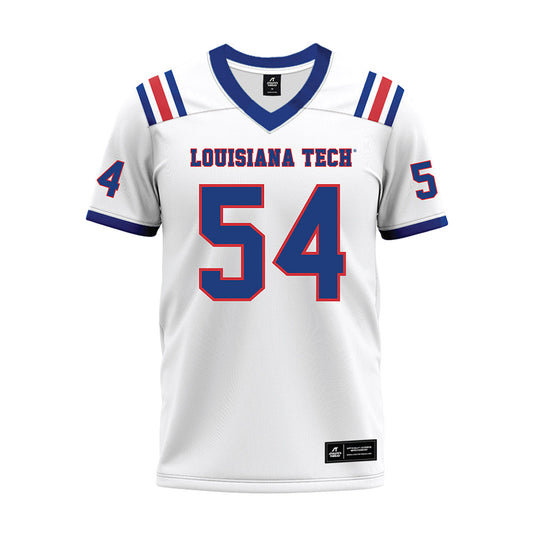 LA Tech - NCAA Football : Toby Mealer - White Premium Football Jersey-0