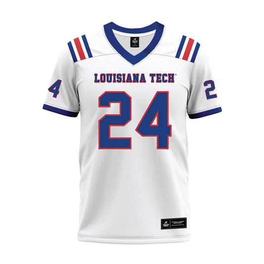 LA Tech - NCAA Football : Alonzo Jackson Jr. - White Premium Football Jersey-0