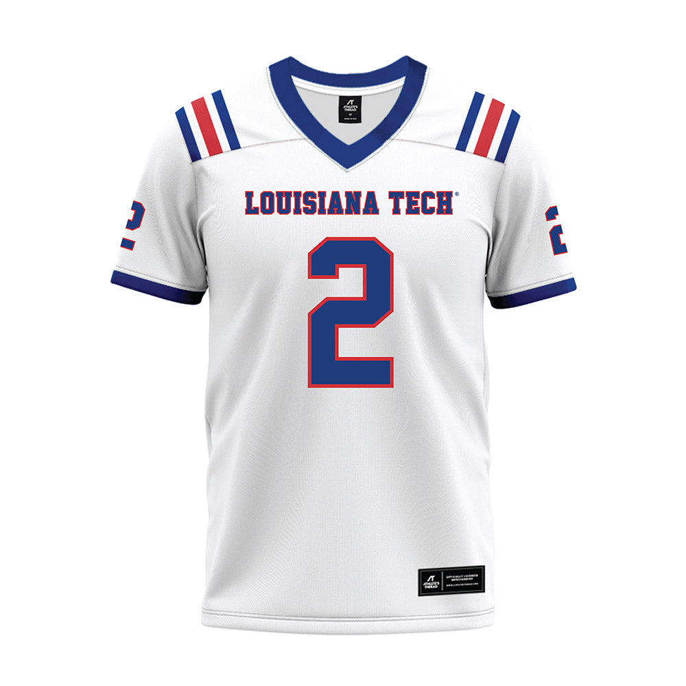 LA Tech - NCAA Football : Trey Kukuk - White Premium Football Jersey-0