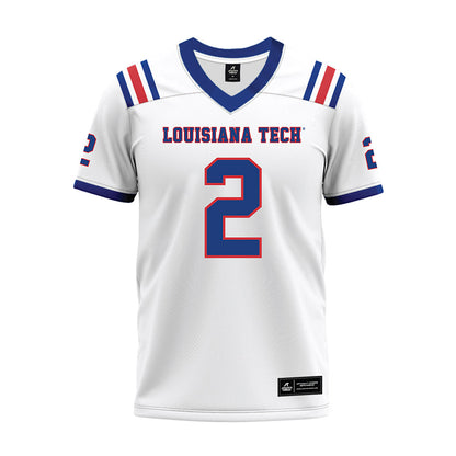 LA Tech - NCAA Football : Trey Kukuk - White Premium Football Jersey-0