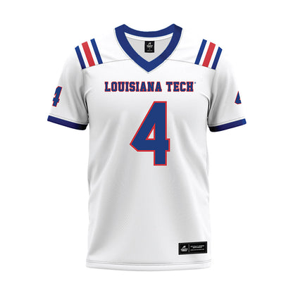 LA Tech - NCAA Football : Kam franklin - White Premium Football Jersey-0