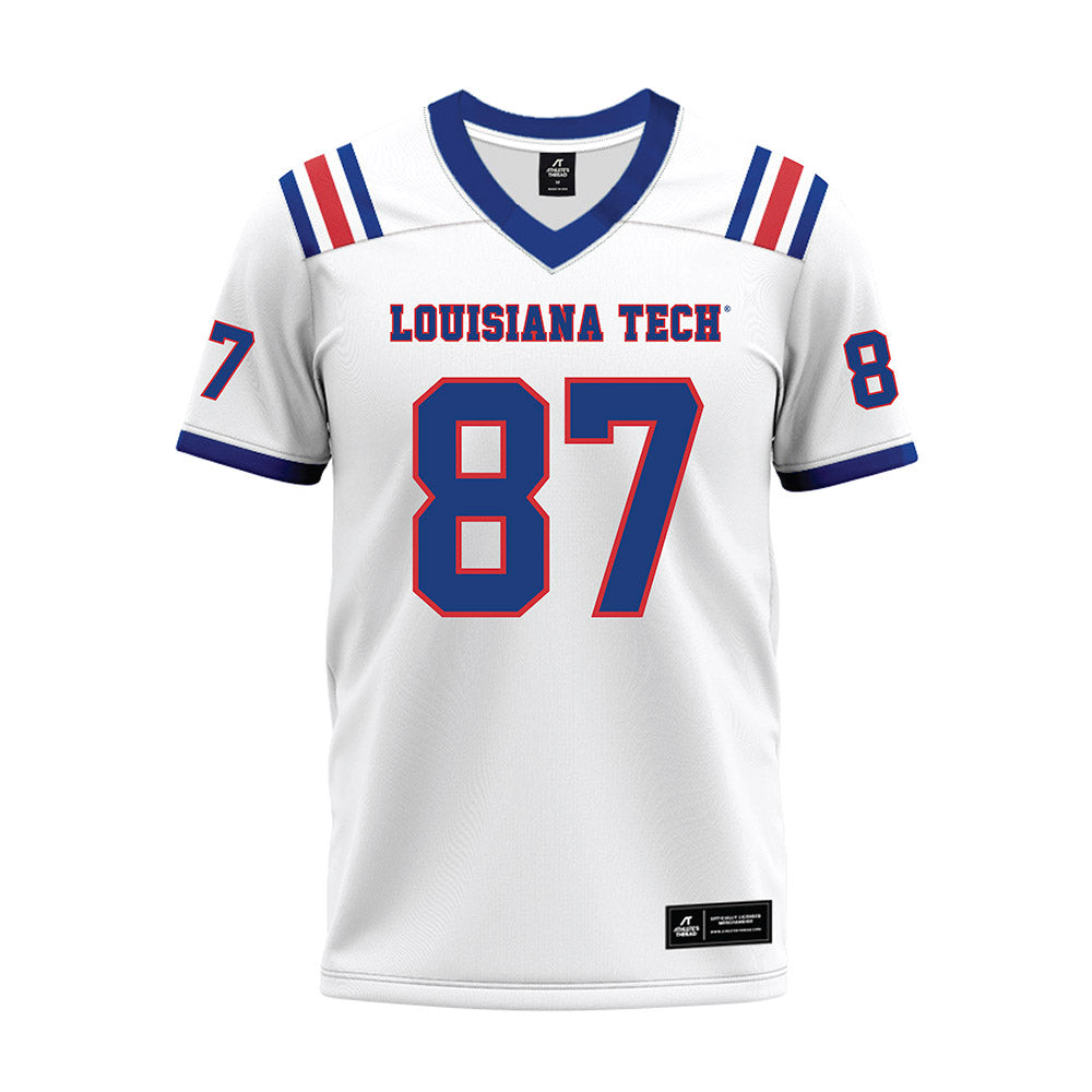 LA Tech - NCAA Football : Brayden Bockler - White Premium Football Jersey-0
