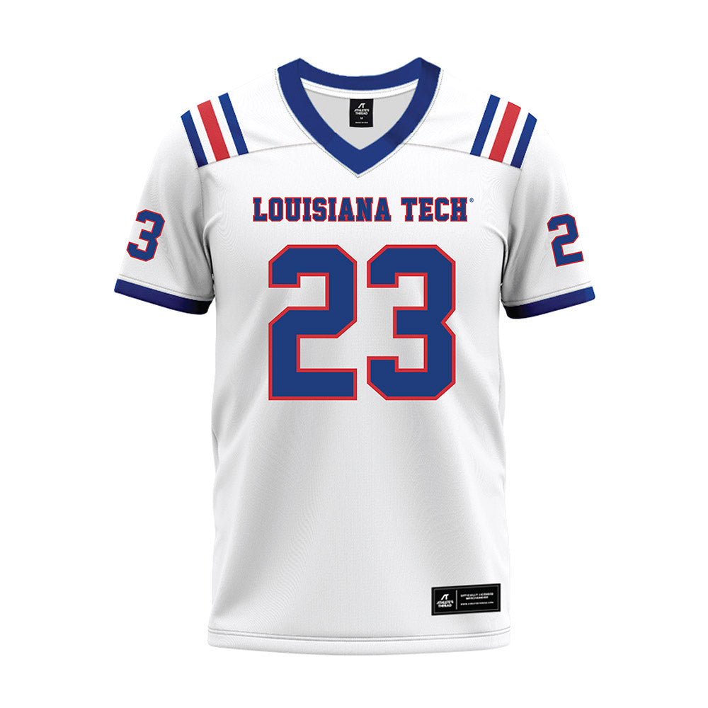 LA Tech - NCAA Football : Alonzo Jackson Jr. - White Premium Football Jersey-0
