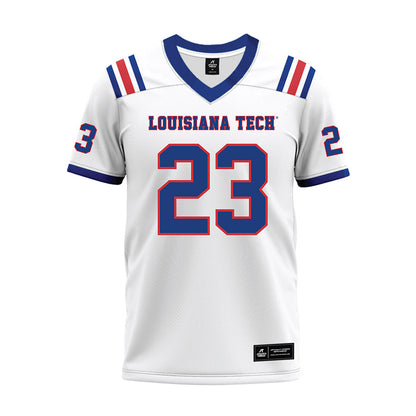 LA Tech - NCAA Football : Alonzo Jackson Jr. - White Premium Football Jersey-0