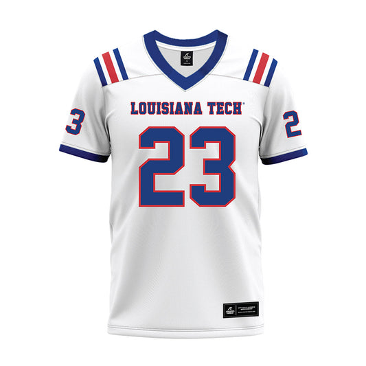 LA Tech - NCAA Football : Alonzo Jackson Jr. - White Premium Football Jersey-0