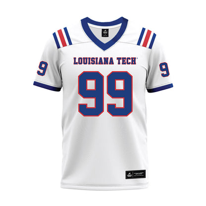 LA Tech - NCAA Football : Judd Rouyea - White Premium Football Jersey