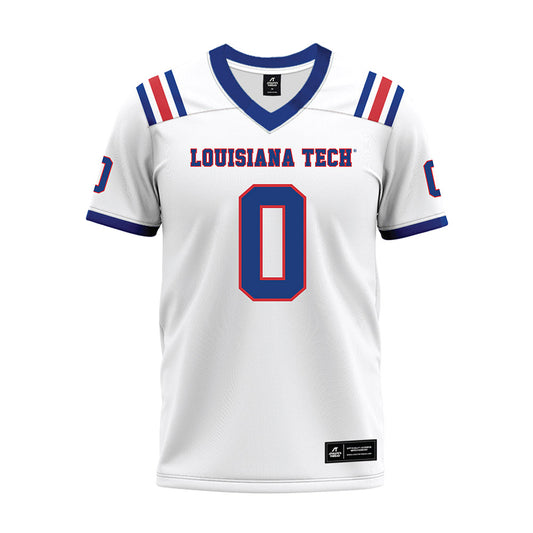 LA Tech - NCAA Football : Jaden Miller - White Premium Football Jersey-0