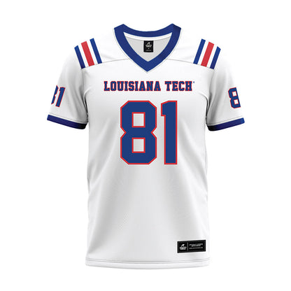 LA Tech - NCAA Football : Will Mayes - White Premium Football Jersey-0