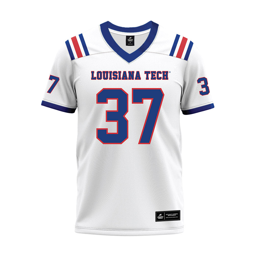 LA Tech - NCAA Football : Zachary Jackson - White Premium Football Jersey-0