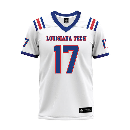 LA Tech - NCAA Football : Demario Bookhart - White Premium Football Jersey-0