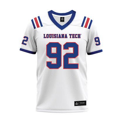 LA Tech - NCAA Football : Lane Condry - White Premium Football Jersey-0