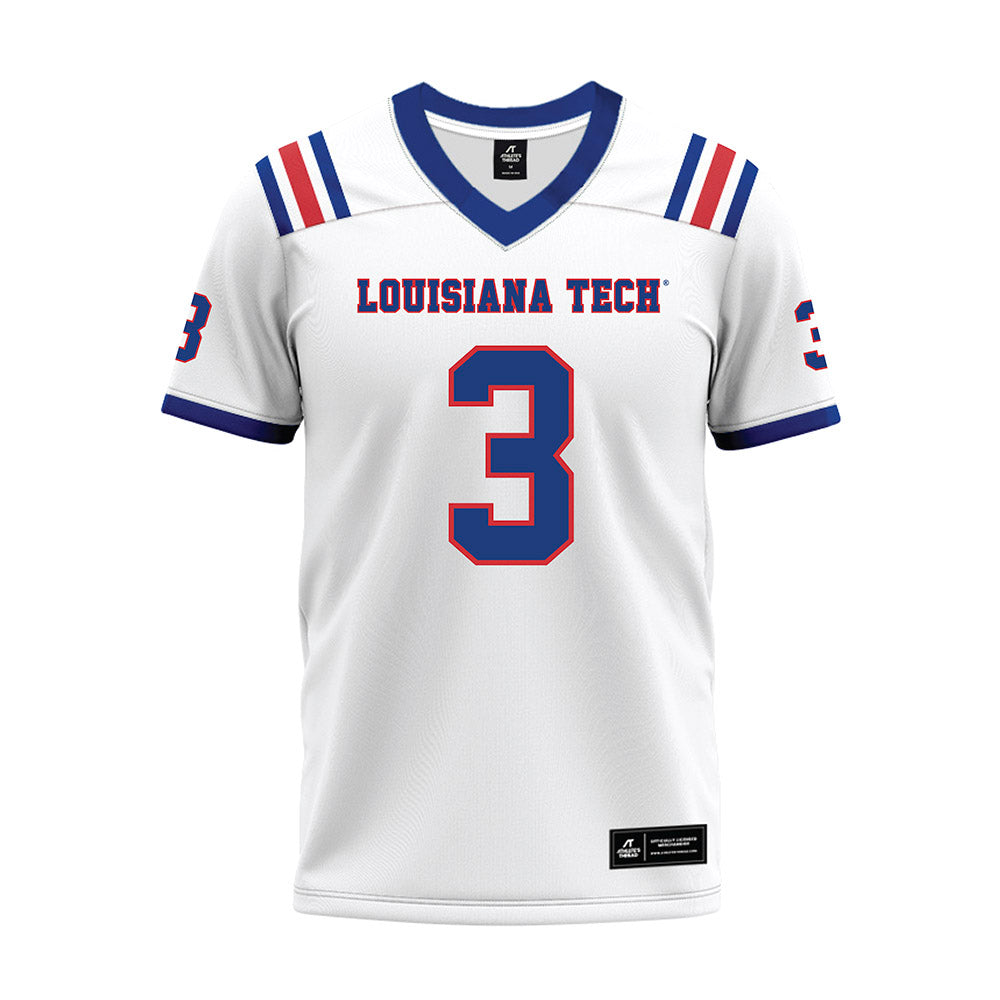 LA Tech - NCAA Football : Kameron Carter - White Premium Football Jersey-0