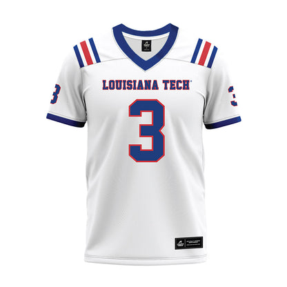 LA Tech - NCAA Football : Kameron Carter - White Premium Football Jersey-0