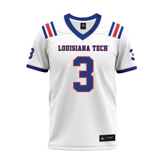 LA Tech - NCAA Football : Kameron Carter - White Premium Football Jersey-0