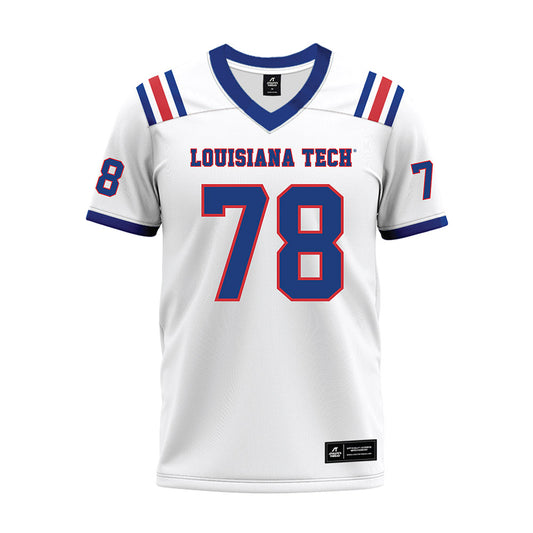 LA Tech - NCAA Football : Bryson Weathers - White Premium Football Jersey-0