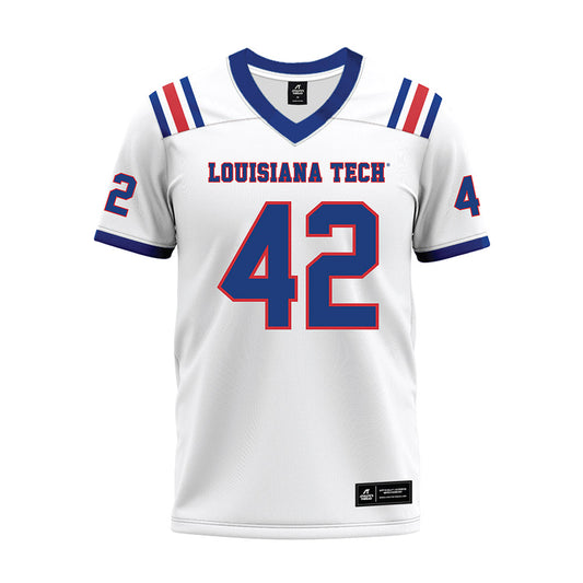 LA Tech - NCAA Football : Siosifa Leota - White Premium Football Jersey-0