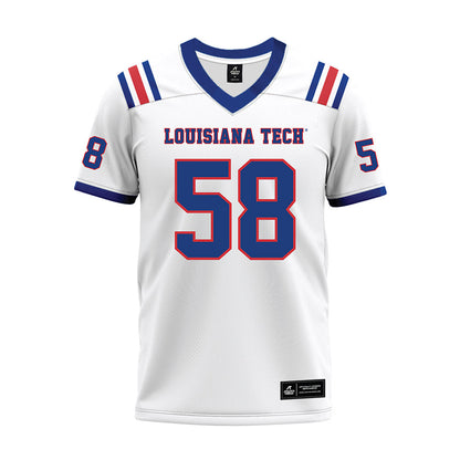 LA Tech - NCAA Football : Tye Hylton - White Premium Football Jersey-0