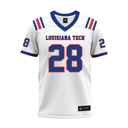 LA Tech - NCAA Football : Harrison Williams - White Premium Football Jersey-0