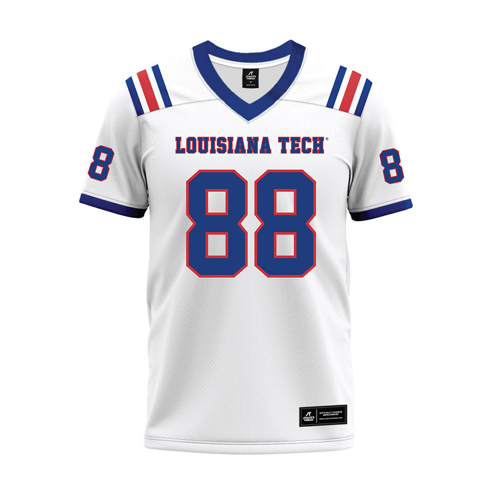 LA Tech - NCAA Football : Zachary Hays - White Premium Football Jersey-0