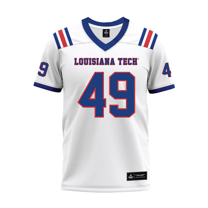 LA Tech - NCAA Football : James Predtechenskis - White Premium Football Jersey-0