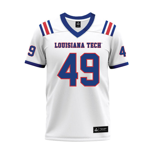 LA Tech - NCAA Football : James Predtechenskis - White Premium Football Jersey-0