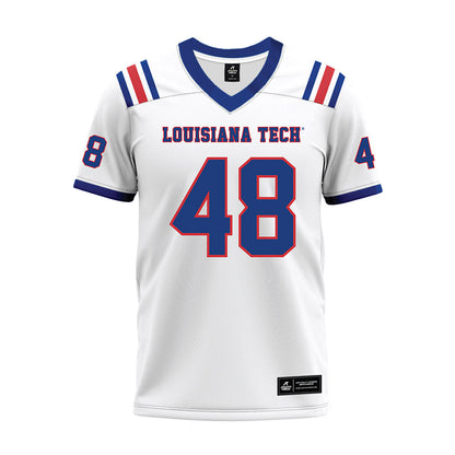 LA Tech - NCAA Football : Kaden McIver - White Premium Football Jersey-0