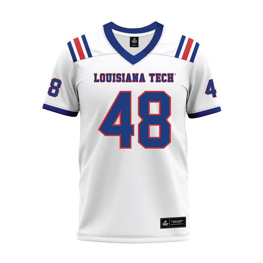 LA Tech - NCAA Football : Kaden McIver - White Premium Football Jersey-0