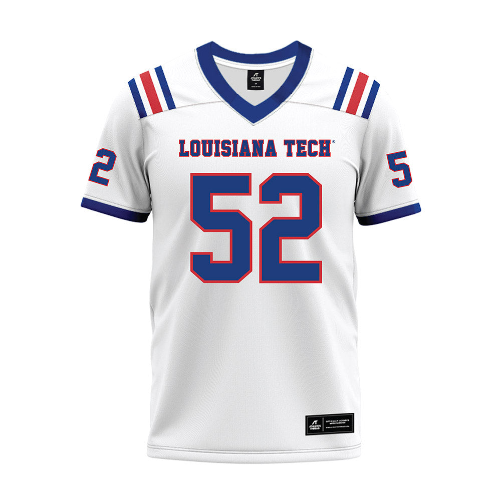 LA Tech - NCAA Football : Troy Smith III - White Premium Football Jersey-0