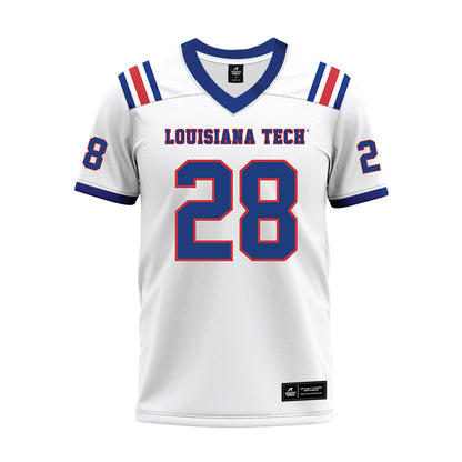 LA Tech - NCAA Football : Jeremiah Smith - White Premium Football Jersey-0