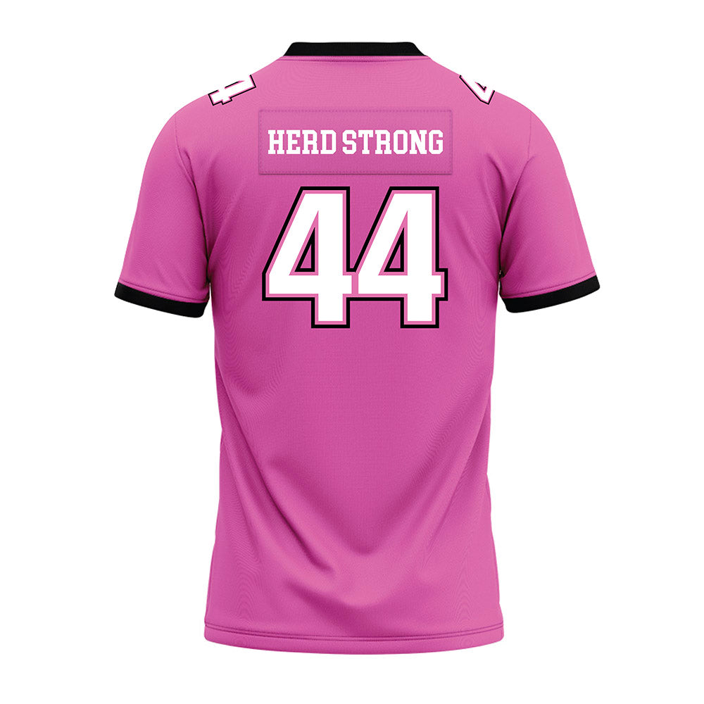 Marshall - NCAA Football : Kenyatta Hardge - Pink Premium Football Jersey-1