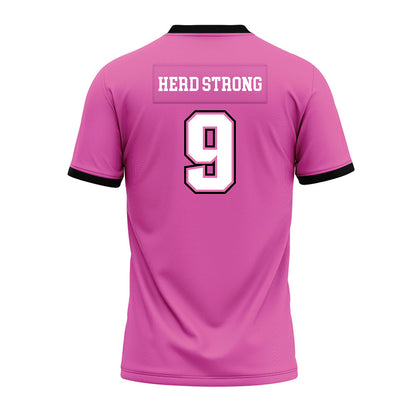 Marshall - NCAA Football : Brayden Hall - Pink Premium Football Jersey-1