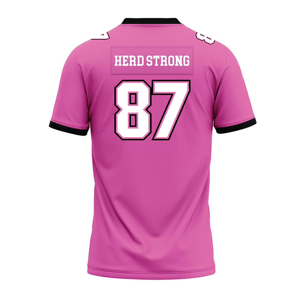 Marshall - NCAA Football : Tony Martin - Pink Premium Football Jersey-1